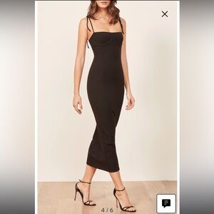 Reformation Swan Knit Midi Dress